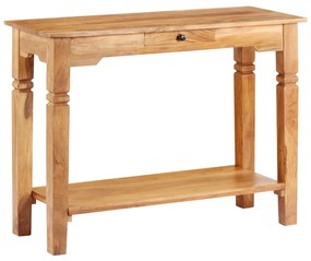 Tavolo Consolle 100x40x76 Cm İn Legno Massello Dacacia /