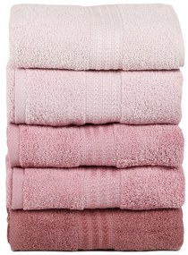 Set di 4 asciugamani Powder, 70 x 140 cm Rainbow - Foutastic