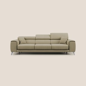 Fusion divano con 3 sedute allungabili in tessuto smacchiabile T05 cammello