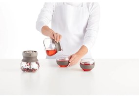 Teiera marrone chiaro in vetro con filtro 500 ml – Lékué