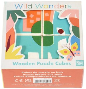 Cubi giocattolo in legno Wild Wonders – Rex London