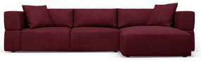 Divano angolare bordeaux, angolo destro Esther - Milo Casa