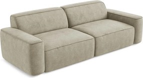 Divano beige con rivestimento in ciniglia 244 cm Omao – Makamii