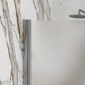 Box doccia 90x80 fisso 90 battente 80 vetro satinato altezza 200h | KS2800FAO - KAMALU