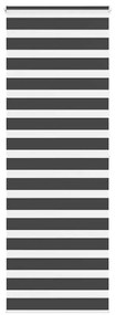 Tenda A Rullo Zebra Nero Larghezza Tessuto 65,9 Cm Poliestere /