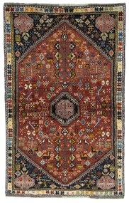 Shiraz Tappeto persiano 110 x 170 Rosso (Iran) Annodato A Mano