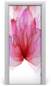 Adesivo per porta Fiore rosa 75x205 cm