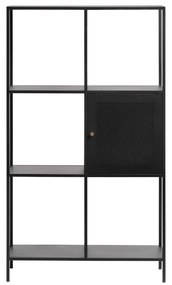Libreria in metallo nero 80x138 cm Malibu - Unique Furniture