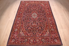 Kashan Tappeto 140 x 190 (Iran) Annodato A Mano