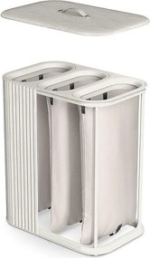 Cesta per il bucato beige in bambù 3x30 l Tota Trio Luxe – Joseph Joseph