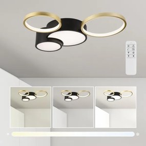 Lampada da soffitto dimmerabile ALIZEE LED 30W 230V 3000-6500K nero/oro