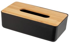 WENKO 25319100 - Scatola porta cosmetici ROTELLO 24x12,7 cm, nero/marrone