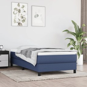 Materasso A Molle Insacchettate Blu 80x200x20 Cm İn Tessuto /