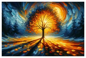 Quadro su tela – Albero della vita al centro di una foresta scura