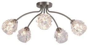 Searchlight 11525-5SN - Plafoniera ASTRAL 5xG9/33W/230V cromo satinato