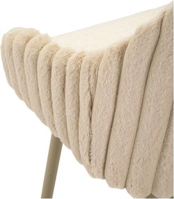 Set di sbagelli da bar color crema in imbottito con braccioli 2 pz (altezza della seduta 78 cm) Alaska – Mauro Ferretti