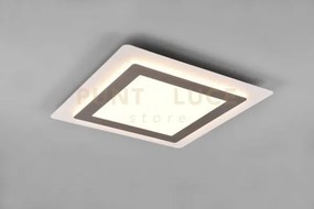 Morgan plafoniera a led 46w 6000lm, 2700 - 6500k bianca quadrata bo...