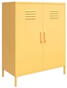 Armadietto in metallo giallo, 80 x 102 cm Cache - Novogratz