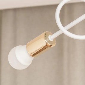 Plafoniera OXFORD 3xE27/15W/230V oro/bianco