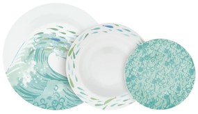 Set di piatti in porcellana da 18 pezzi Essenza Marina - Villa Altachiara