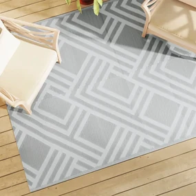 Tappeto Da Esterni Arakıl Grigio 160x230 Cm İn Pp /