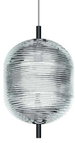 Lodes - Jefferson Small Lampada a Sospensione 10m 2700K Crystal/Black Chrome Lodes