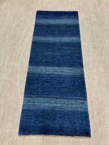 Loribaft Tappeto 230x90 Blu (Iran) Annodato A Mano