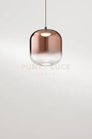 Solo vetro borosilicato rame specchiato sfumato hunter d.14cm h.15cm