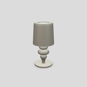 Lampada Da Scrivania Contemporanea Eva D14Cm In Plastica Cemento E Alluminio