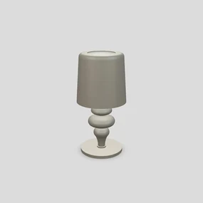 Lampada Da Scrivania Contemporanea Eva D14Cm In Plastica Cemento E Alluminio