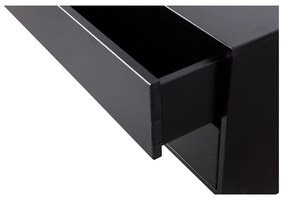 Tavolo TV modulare nero in legno di pino 75x40 cm Finca - WOOOD