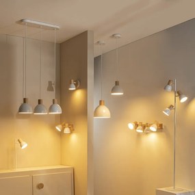 Faretto decorativo senza fonte luminosa VENOSA in ferro beige E14 INSPIRE 4 luci