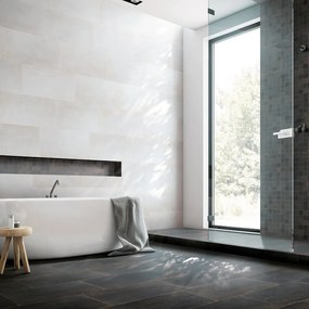 Mosaico in gres porcellanato Metallic nero opaco e lucido L 30 x L 30cm x Sp. 8.2 mm, 6 pezzi