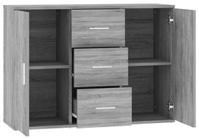 Credenza grigio sonoma 91x29,5x65 cm in legno multistrato