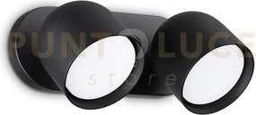 Dodo faretto in metallo 2 luci attacco gx53 lampadine incluse nero ...