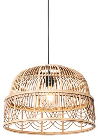 Lampada a sospensione orientale in rattan 49 cm - Michelle