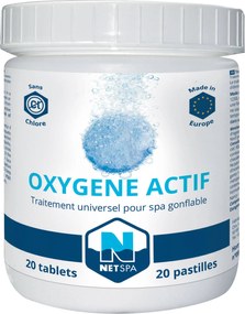 20 Pastiglie di Ossigeno Attivo da 20gr per Piscine Idromaggio e Piscine Fuori Terra NetSpa...