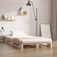 Letto a Pallet 90x200 cm in Legno Massello di Pino 821377