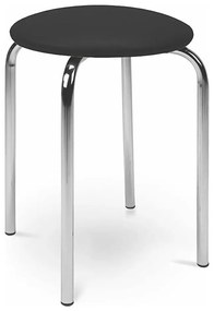 Sgabello CHICO 47x41 cm nero/cromo