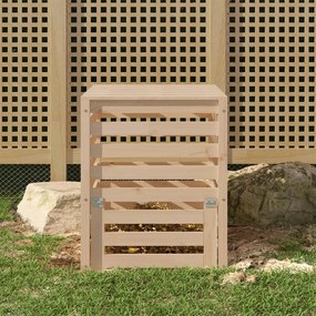Compostiera 63,5x63,5x77,5 Cm İn Legno Massello Di Pino /