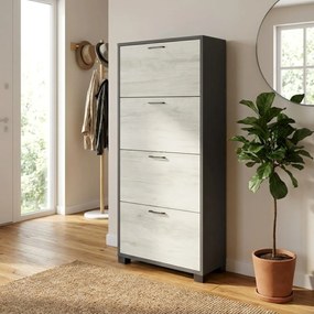 ESSENZA - scarpiera a 4 ante