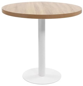 Tavolo Da Bistrot Marrone Chiaro 80 Cm İn Mdf /
