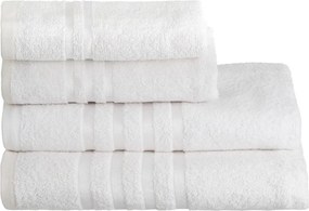 Asciugamano tipo terry bianco in cotone 70x140 cm Simple – Casa Selección