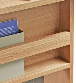 Tavolo da lavoro con piano in rovere 70x140 cm Forma - Hübsch