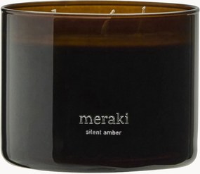 Candela profumata a tre stoppini Silent Amber (tabacco)