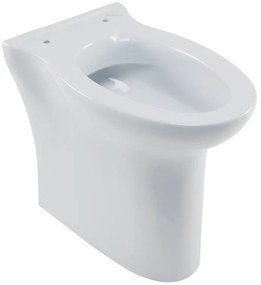Vaso WC filomuro PONTE GIULIO rossari2, sedile escluso P 60 x L 37 x H 47 cm bianco lucido