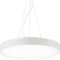 Sospensione Moderna Halo Alluminio Bianco Led 32W 3000K Luce Calda