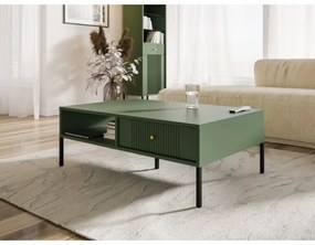 Tavolino da salotto LUE verde/nero