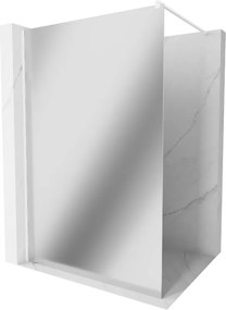 Mexen Kioto parete doccia Walk-in 100 x 200 cm, specchio 8 mm, bianco - 800-10-101-20-50