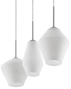 Lindby - Ekkis 3 Lampada a Sospensione Opal Lindby